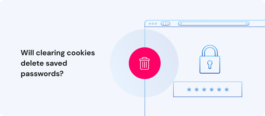 Will clearing cookies delete saved passwords