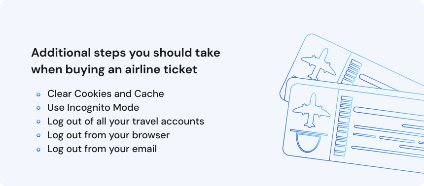 Additional steps you should take when buying an airline ticket