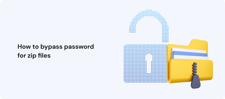 How to bypass password for zip files