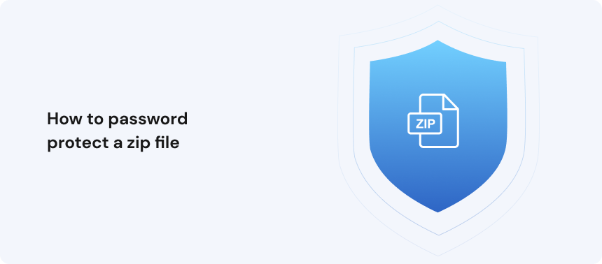 How to password protect a zip file