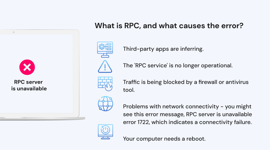 What is RPC, and what causes the error_