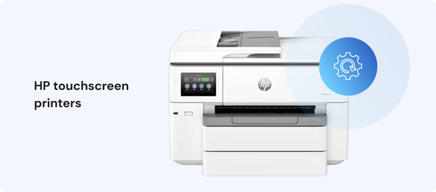 HP touchscreen printers